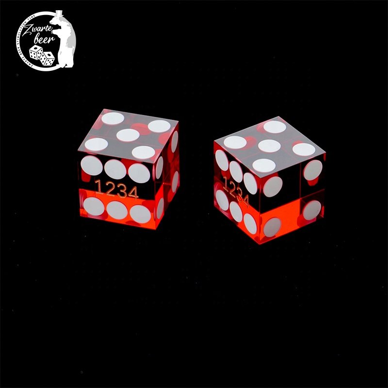 XCL Hot Selling 19mm Professional Casino Dice with Customized Precision Serialized Grade Razor Square Corners Dice game