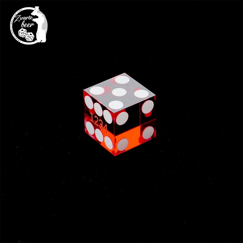 XCL Hot Selling 19mm Professional Casino Dice with Customized Precision Serialized Grade Razor Square Corners Dice game