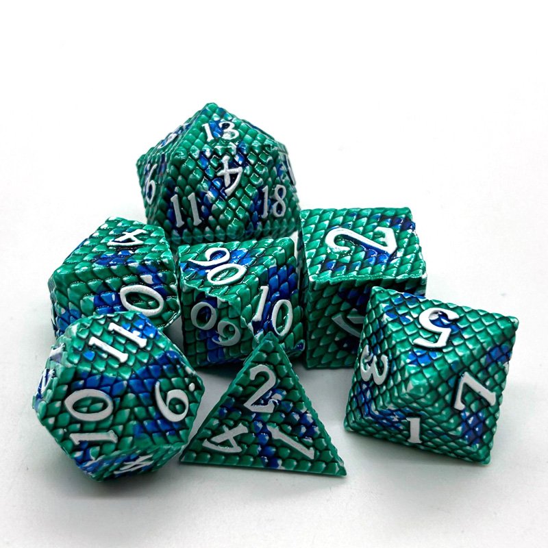 Hot Sale Metal Dice Polyhedron 7PCS Dice Sets Use for Table Top Role Playing Game
