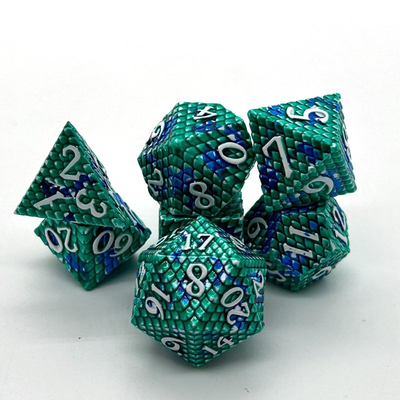 Hot Sale Metal Dice Polyhedron 7PCS Dice Sets Use for Table Top Role Playing Game