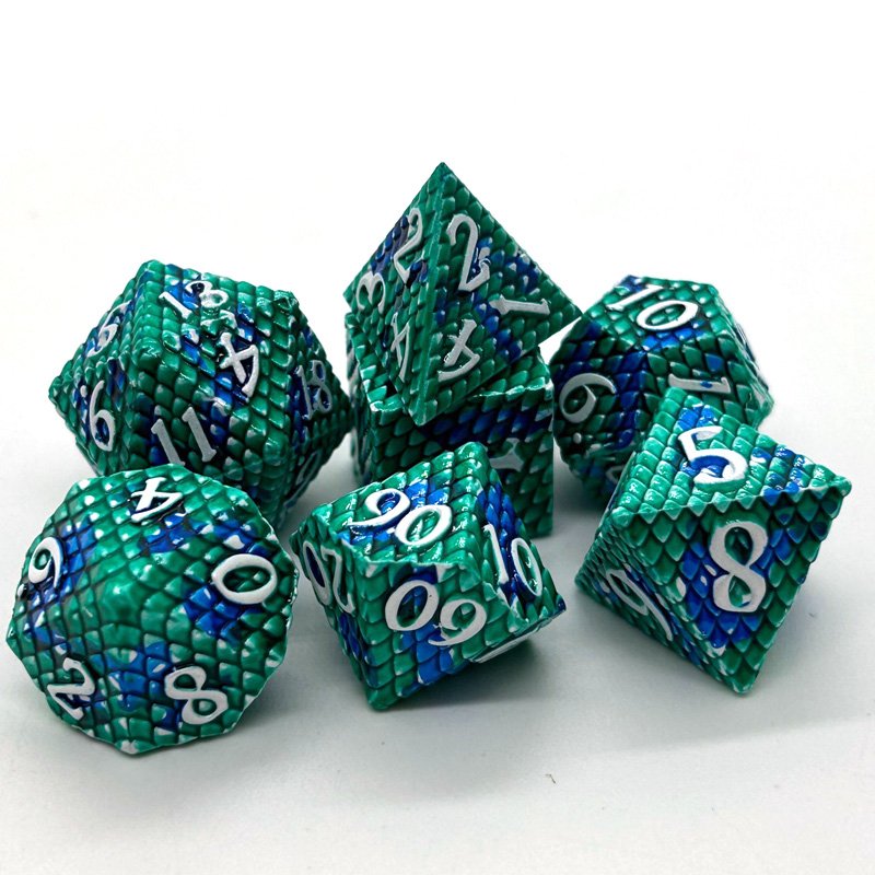 Hot Sale Metal Dice Polyhedron 7PCS Dice Sets Use for Table Top Role Playing Game