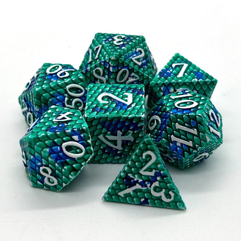 Hot Sale Metal Dice Polyhedron 7PCS Dice Sets Use for Table Top Role Playing Game