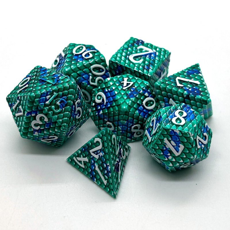 Hot Sale Metal Dice Polyhedron 7PCS Dice Sets Use for Table Top Role Playing Game