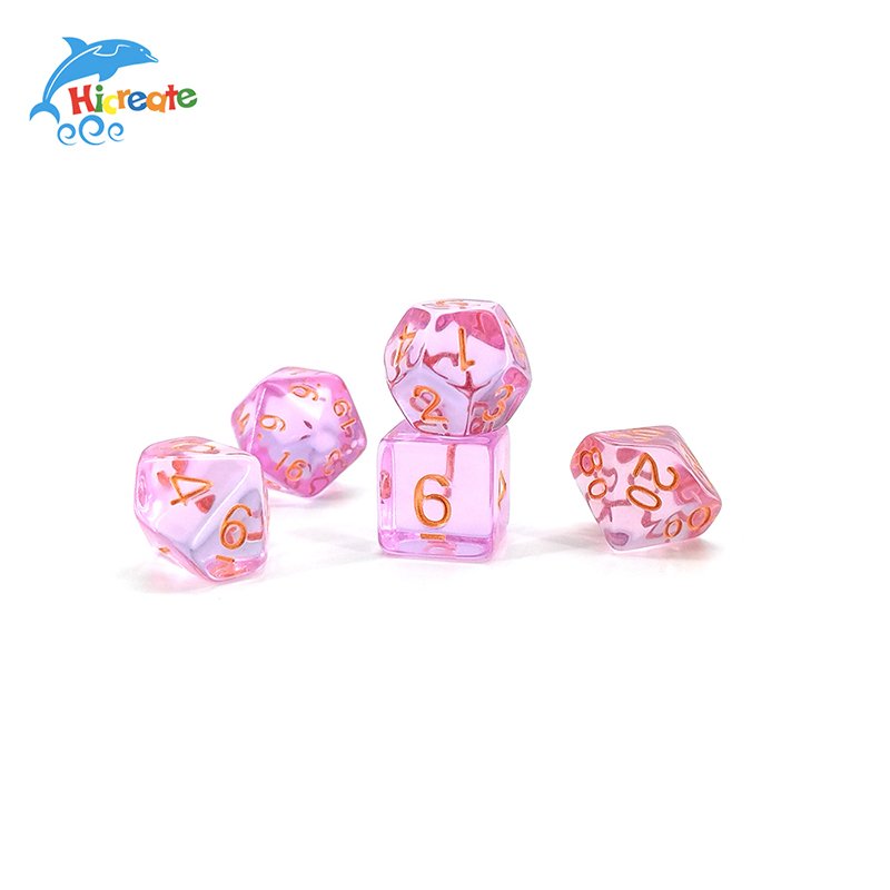 Custom DND Dice Handmade Pink Dices For DnD D&D RPG dice