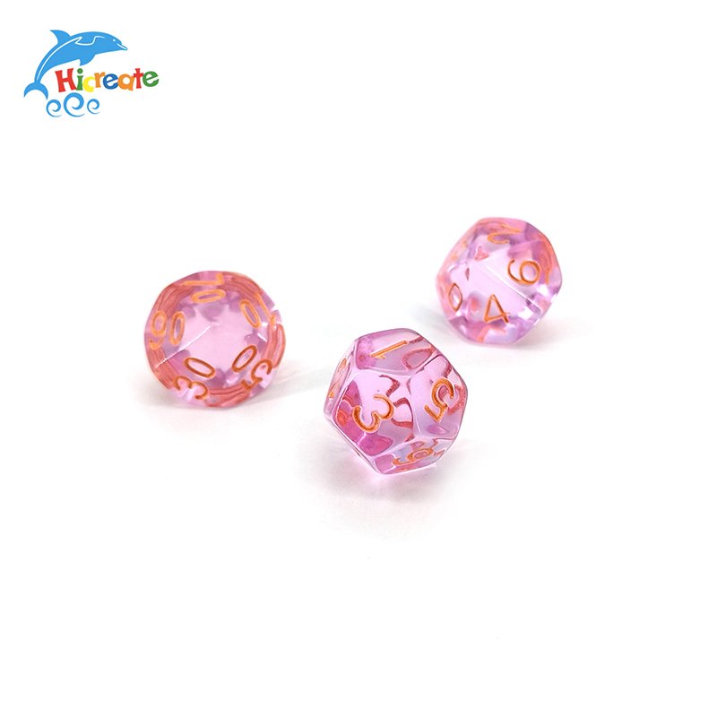 Custom DND Dice Handmade Pink Dices For DnD D&D RPG dice