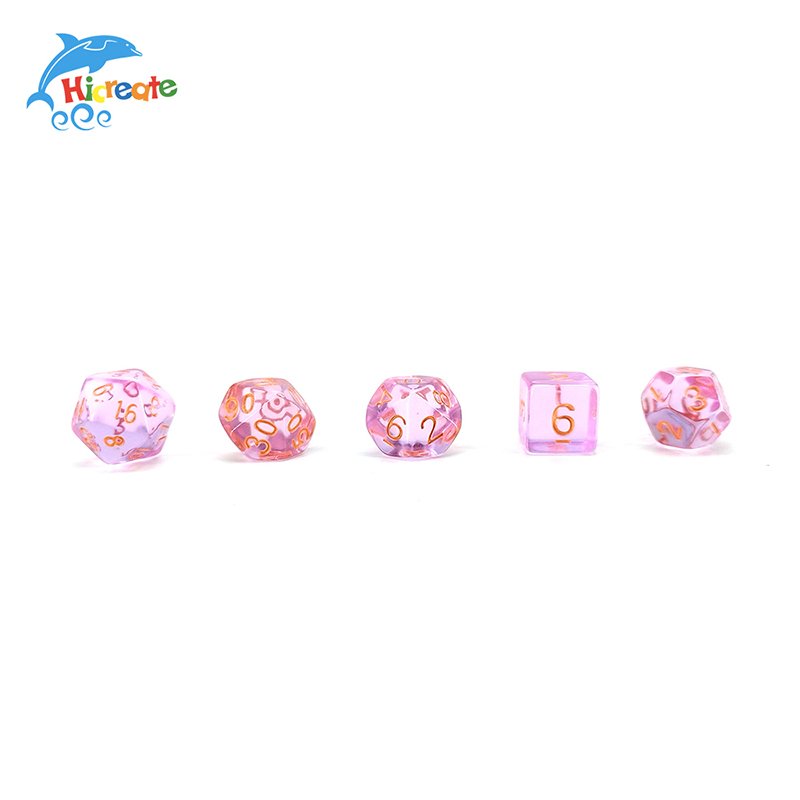 Custom DND Dice Handmade Pink Dices For DnD D&D RPG dice