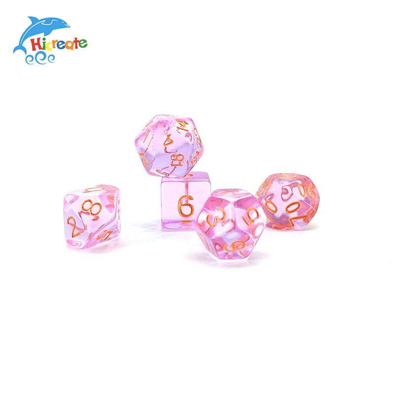 Custom DND Dice Handmade Pink Dices For DnD D&D RPG dice