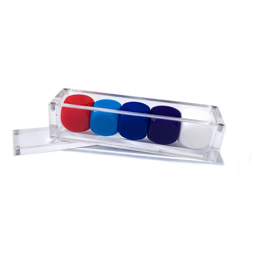 Custom Magnetic Acrylic Box 80*16mm Plastic Dice Display Box