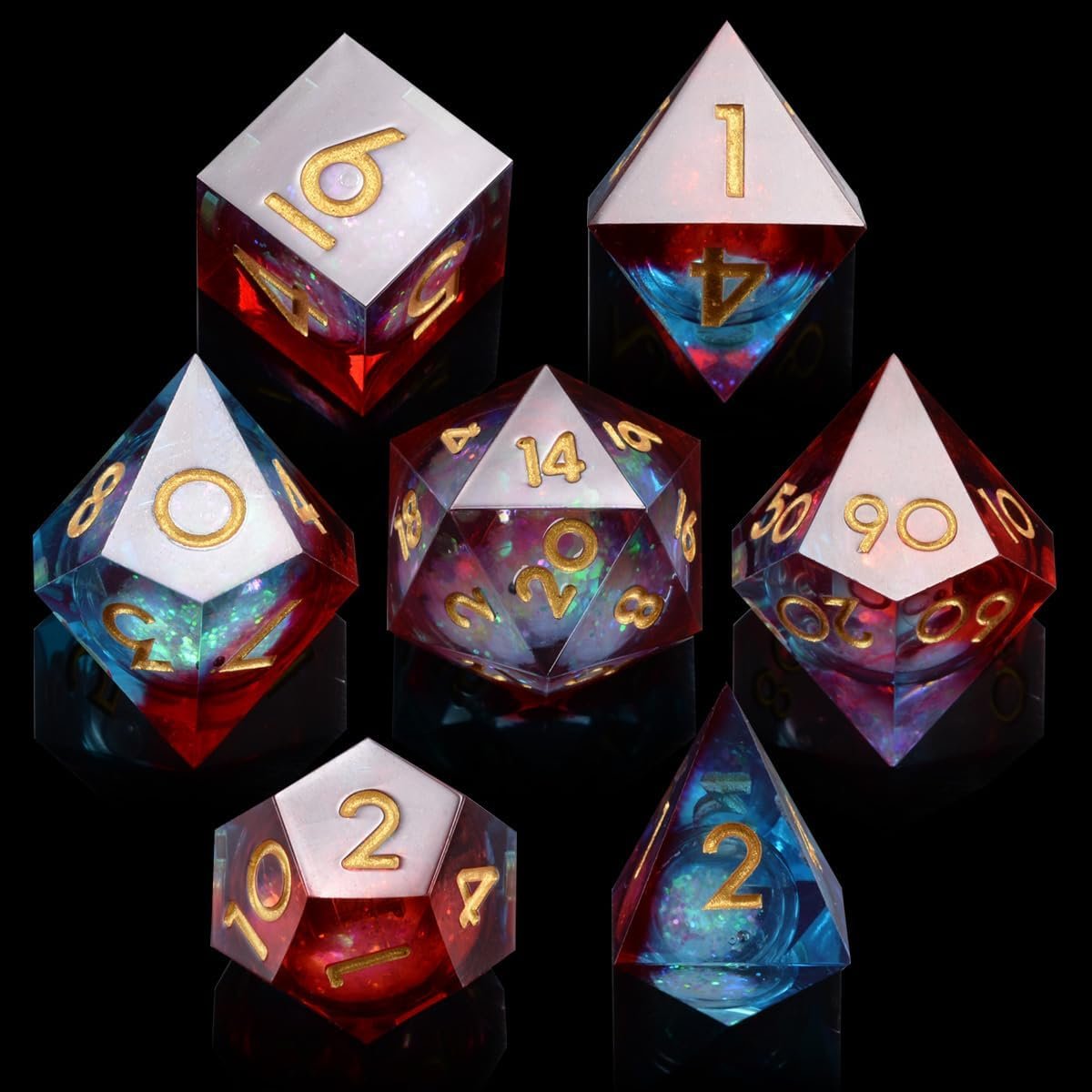 Polyhedral resin dice set DND board game Dungeons & Dragons board game D20 dice set