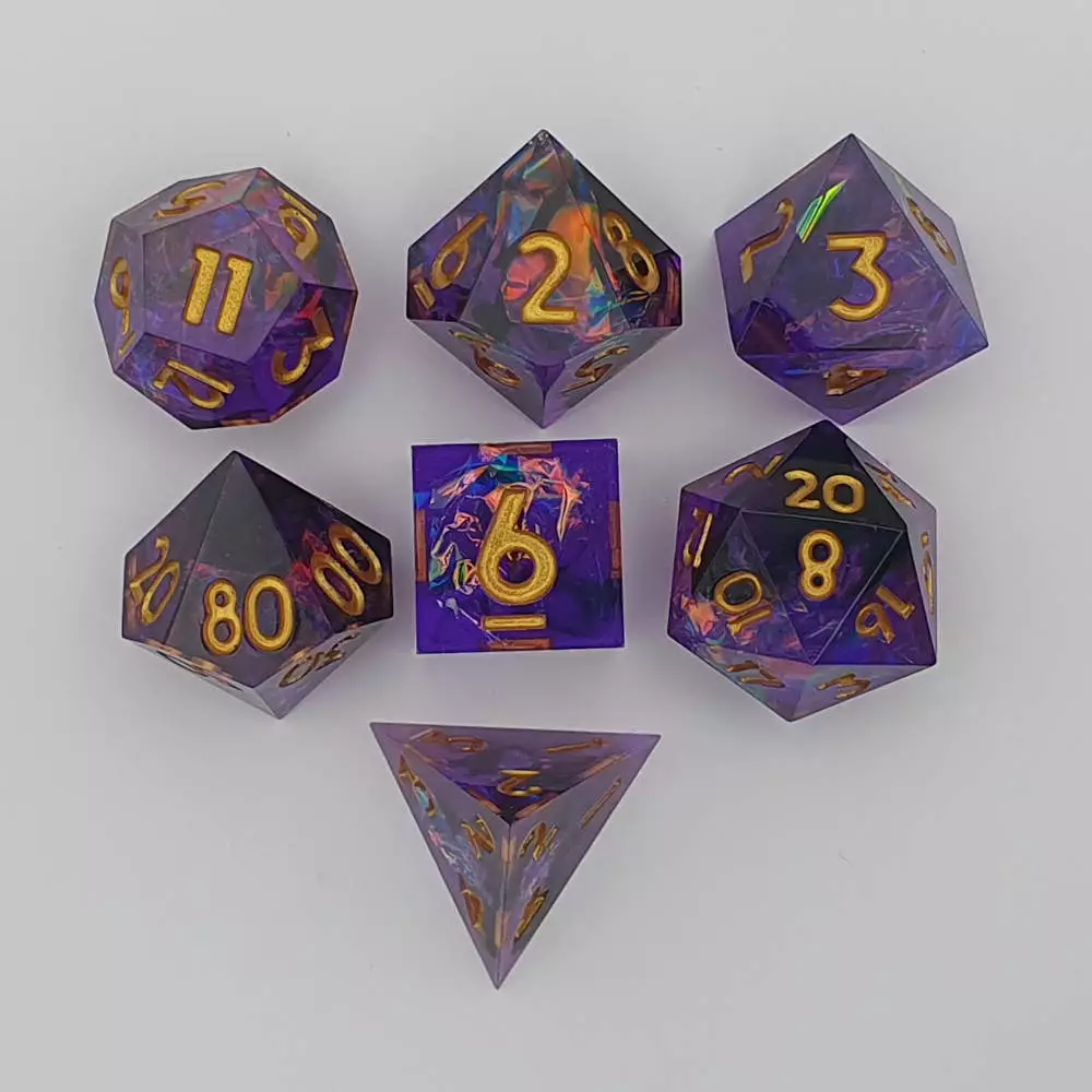 Polyhedral resin dice set DND board game Dungeons & Dragons board game D20 dice set