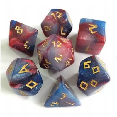 New DND Dice Set Polyhedral - IDTQ Dungeons and Dragons 7pcs Dice Set RPG MTG Table Games D4 D6 D8 D10 D12 D20