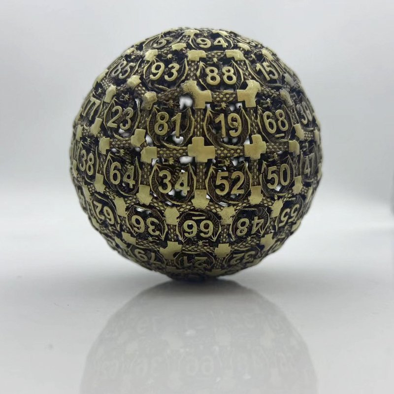 TRPG100 Multi-Shaped Hollow Polyhedral Zinc Alloy Metal Dice DND/Dungeons Dragons Pathfinder RPG Board Game Accessories