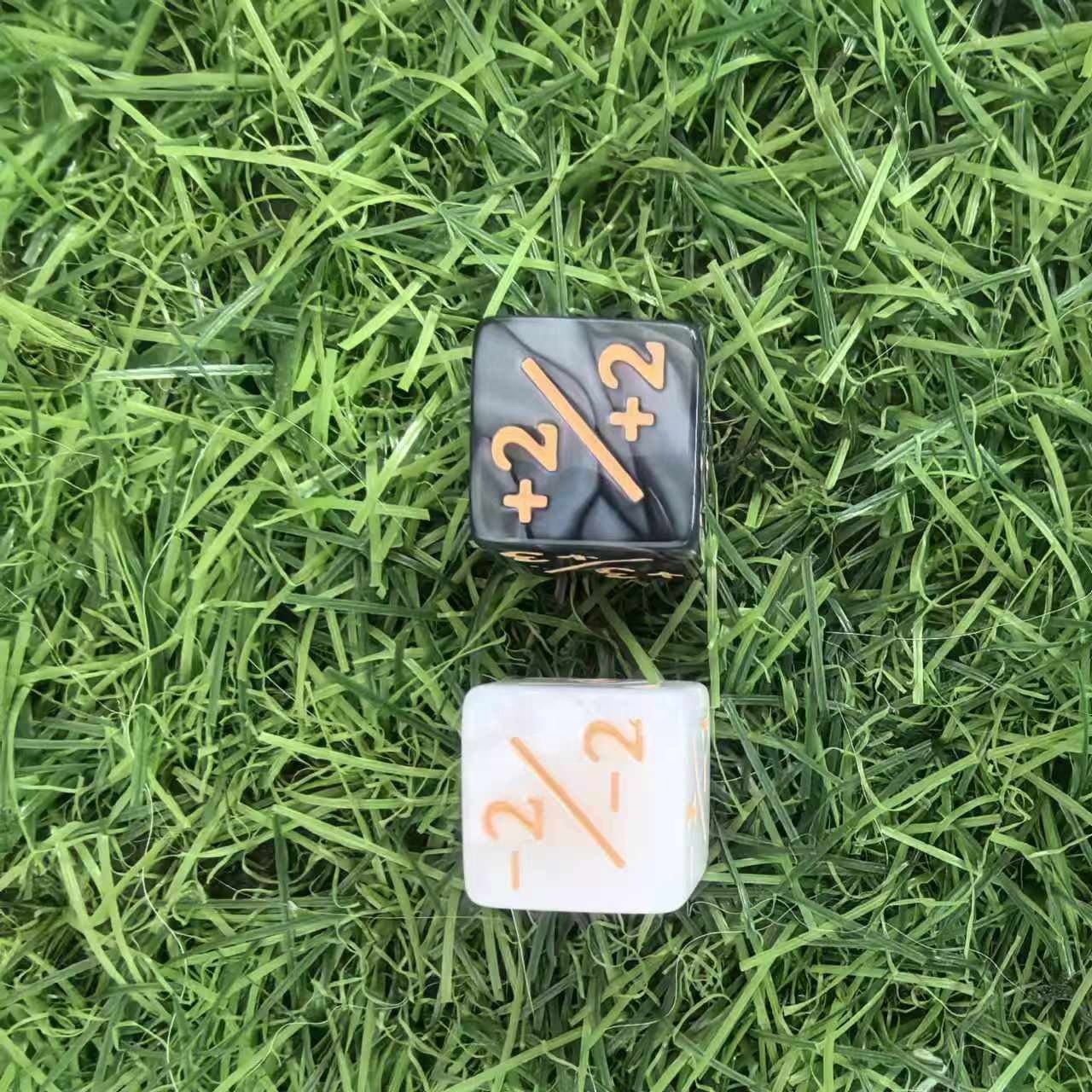 MTG Dice Counters +1/+1 Life Tokens Negative Plus One Dice Set, Add and Subtract Dice for MTG, TCG, Card Games Accessories