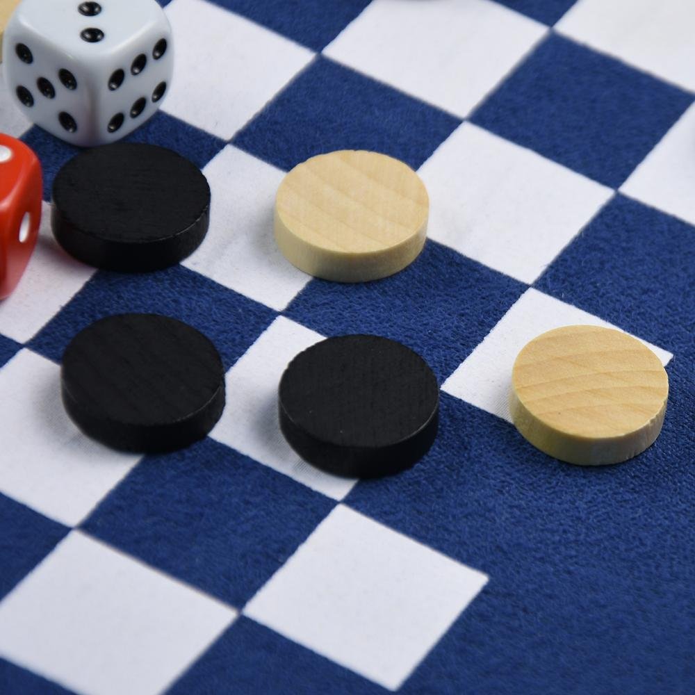2021 New Toys Backgammon PU Leather Playing Chess Board Game