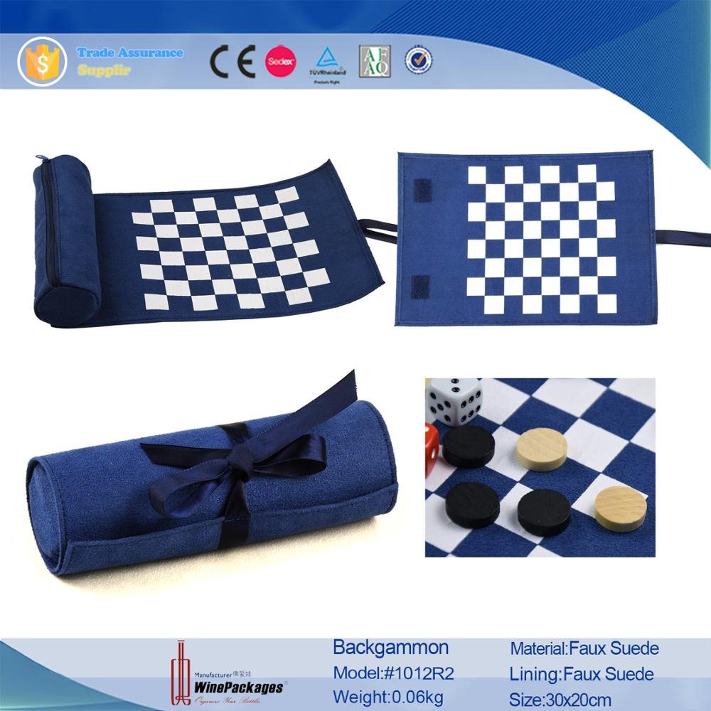 2021 New Toys Backgammon PU Leather Playing Chess Board Game