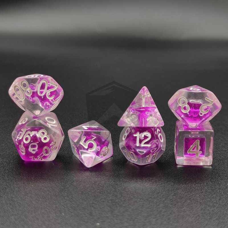 Fast Shipping Resin dice set Liquid core dice set New Design Liquid Core Dice Set DND Polygonal RPG Dungeon Checkerboard Game