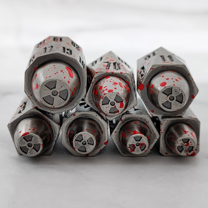 Mini Planet Bullet-Shaped DND Dice Set for Dungeons and Dragons & Custom Tabletop Gaming Adventures Metal d&d dice set RPG