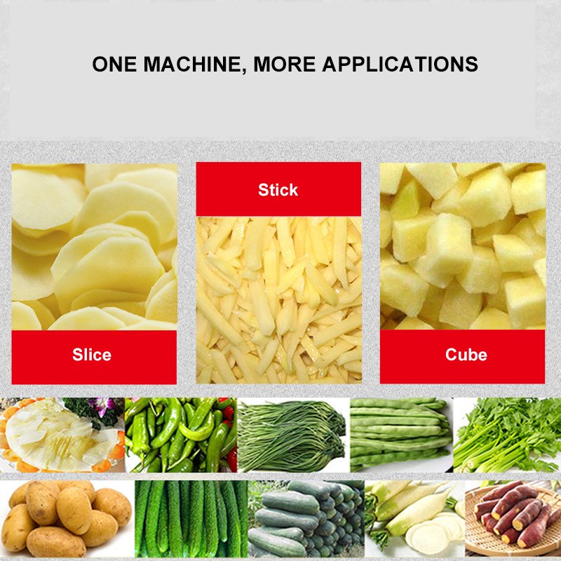 Hot Sale Automatic potato carrot onion cube cutting machine vegetable fruit dicing slicing shred machine