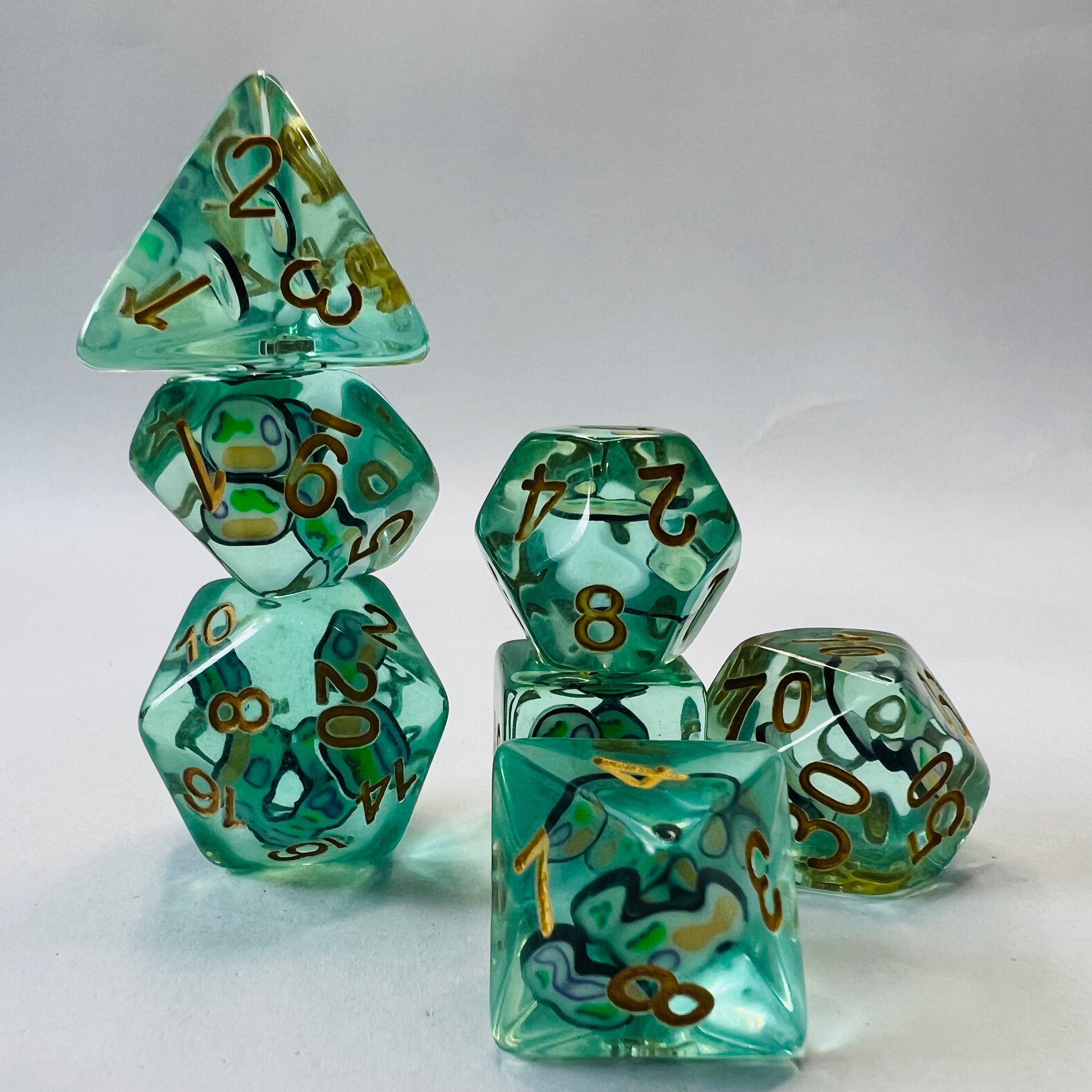 Handmade Cube Dungeons And Dragons Sticker Pattern Table Top Games Dice For Dungeons And Dragons
