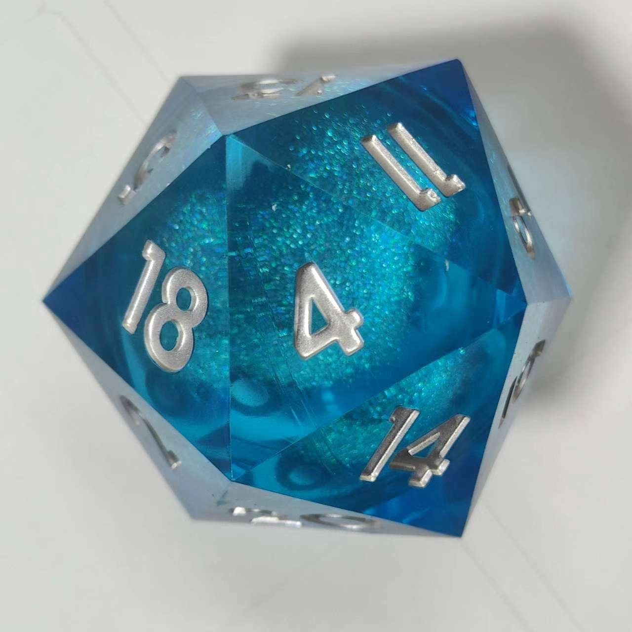 Eye DND Dice Dragon Eye Liquid Core Sharp Edge Handmade Dice Set for Dungeons and Dragons D20 Giant Dice