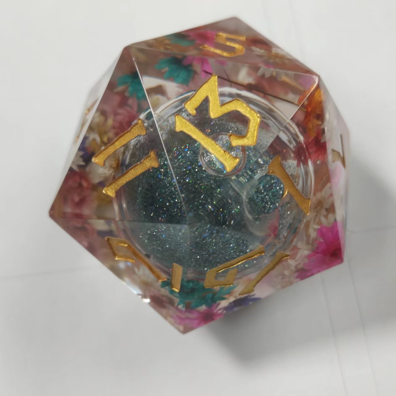 Eye DND Dice Dragon Eye Liquid Core Sharp Edge Handmade Dice Set for Dungeons and Dragons D20 Giant Dice