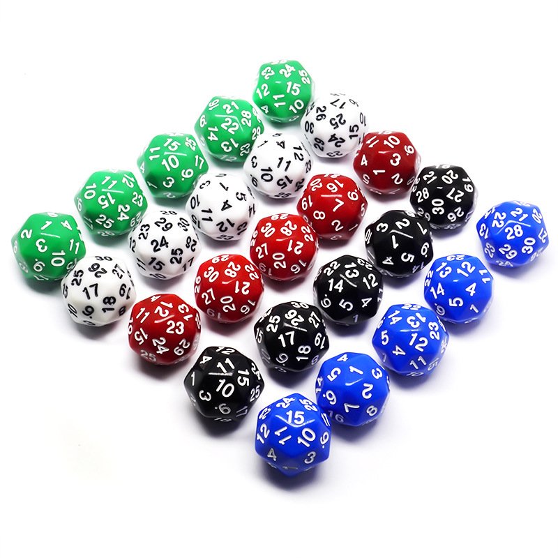 Polyhedral D6 D8 D10 D12 D16 D20 D30 D100 Acrylic Game Dice Toy Custom Engraved Logo Board Game Plastic Number Dice