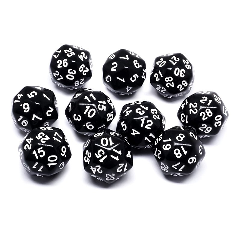 Polyhedral D6 D8 D10 D12 D16 D20 D30 D100 Acrylic Game Dice Toy Custom Engraved Logo Board Game Plastic Number Dice