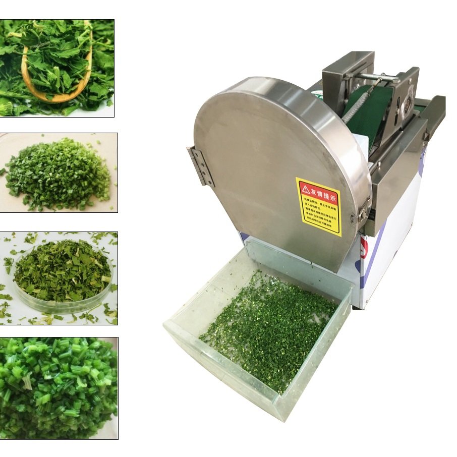 dicing machine Adjustable thickness automatic parsley vegetable cutting machine leaf stem lettuce vegetable cutting machine