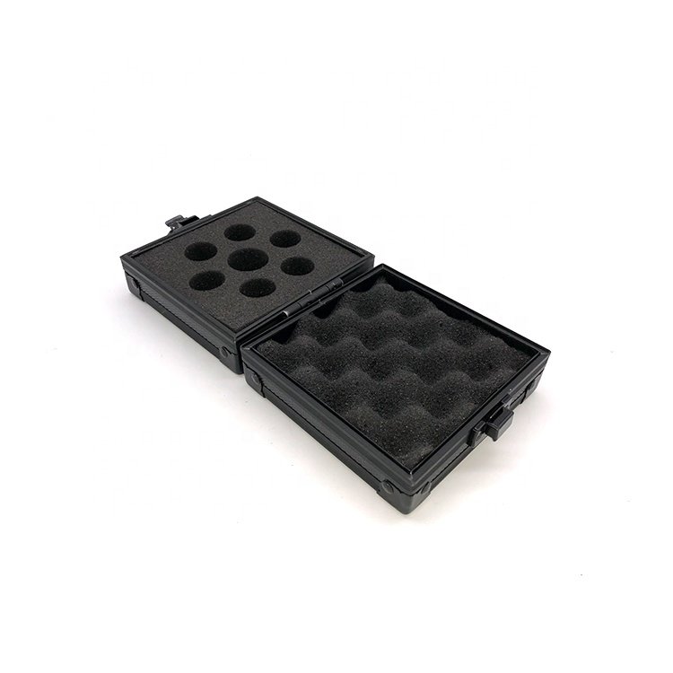 Custom Mini aluminum acrylic dice box for display with sponge mold