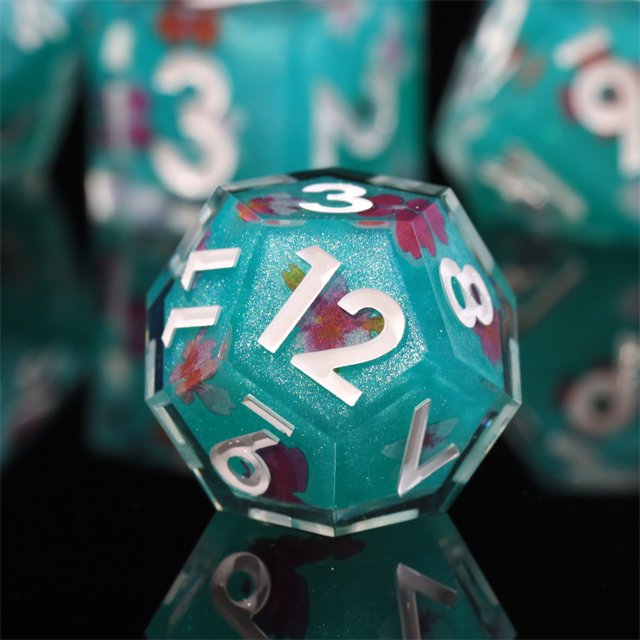 Mini Planet Dragon and Dungeon Wholesale Dice Resin Polyhedral DND 7pcs Set Sharp Edges Dice RPG board role-playing games Dice