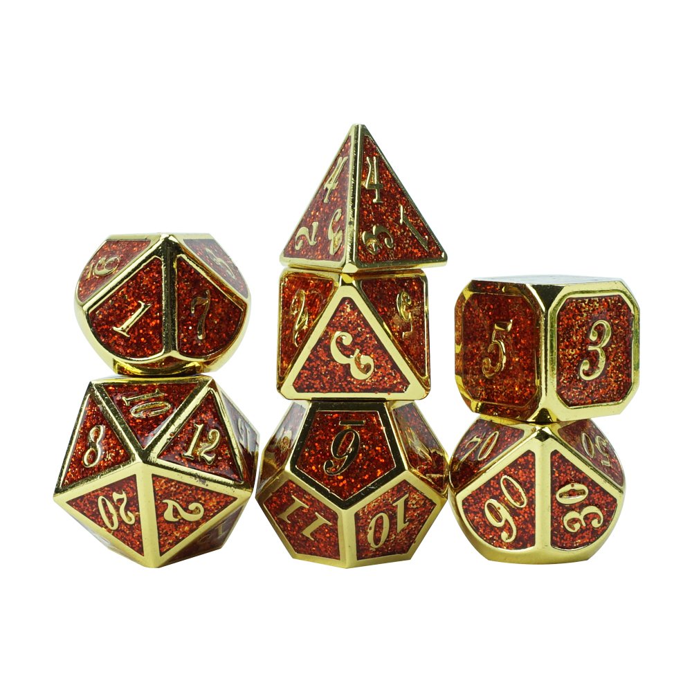 In Stock Fast Shipping Small Wholesale Customized Dungeons & Dragons Game Dice Heavy Metal Irregular Dice