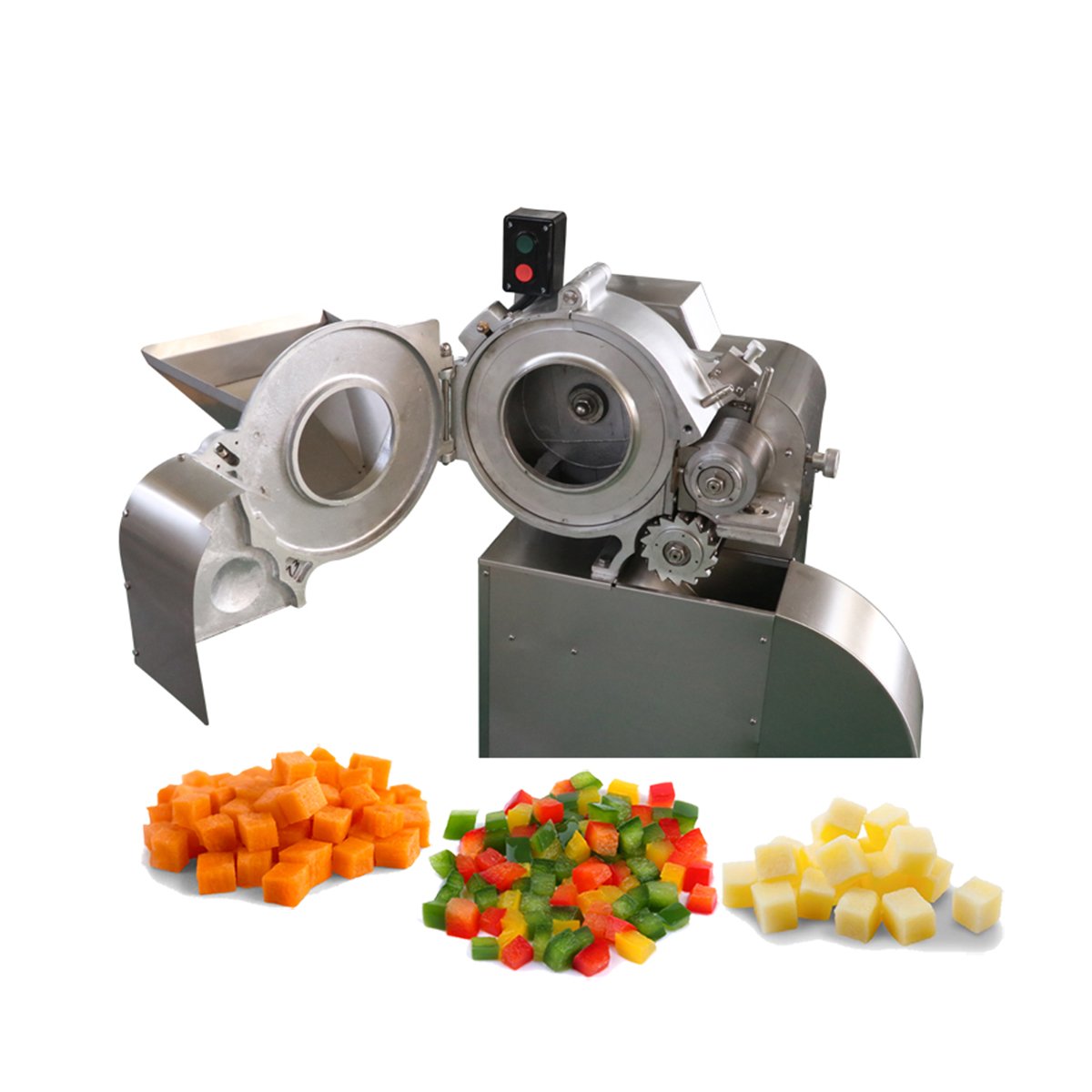 Commercial Professional CHD100 Stable Output Power Almond Cutting Nuts Dicing Machine Automatic Carrot Stick Cutter Machine