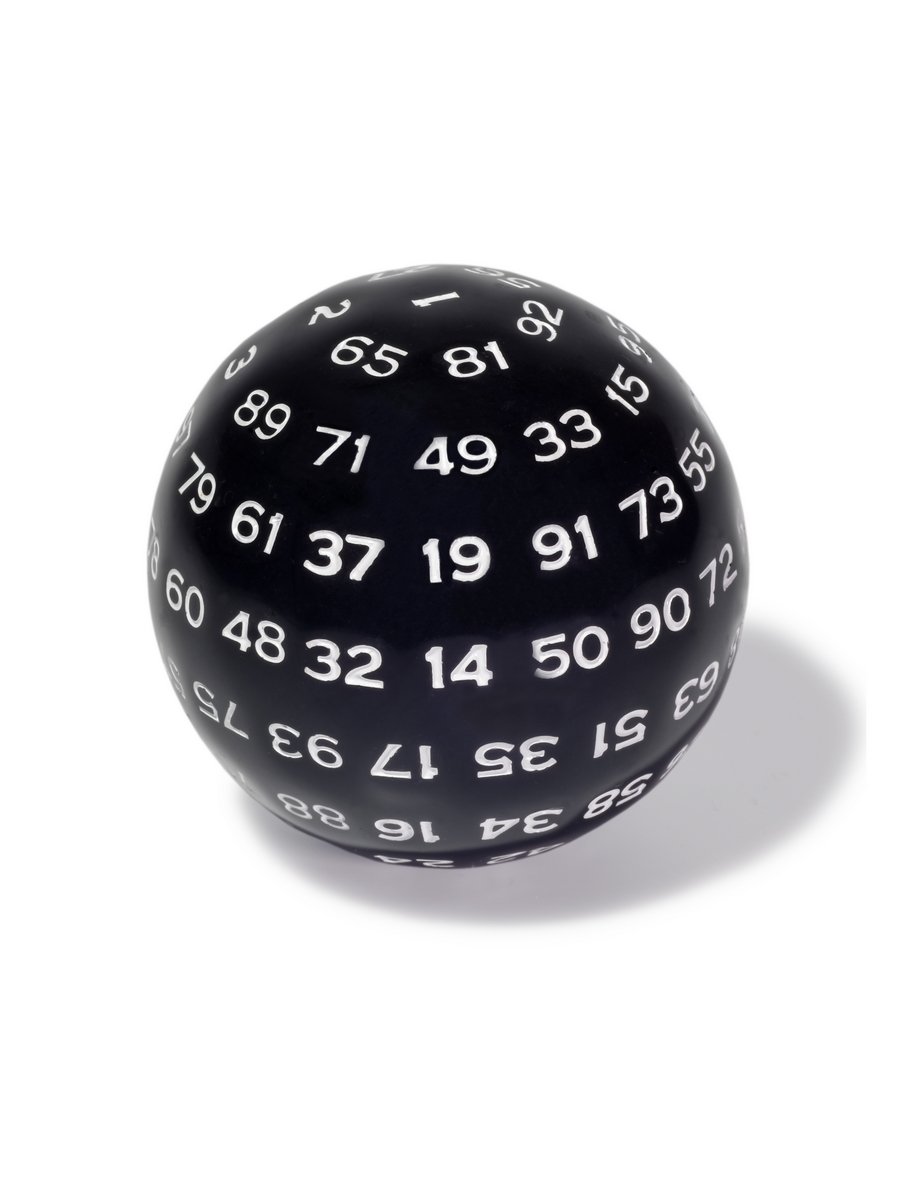 100 sides sided faces dnd rpg red blue green purple yellow colors 1-100 D100 Plastic Spherical ball dice