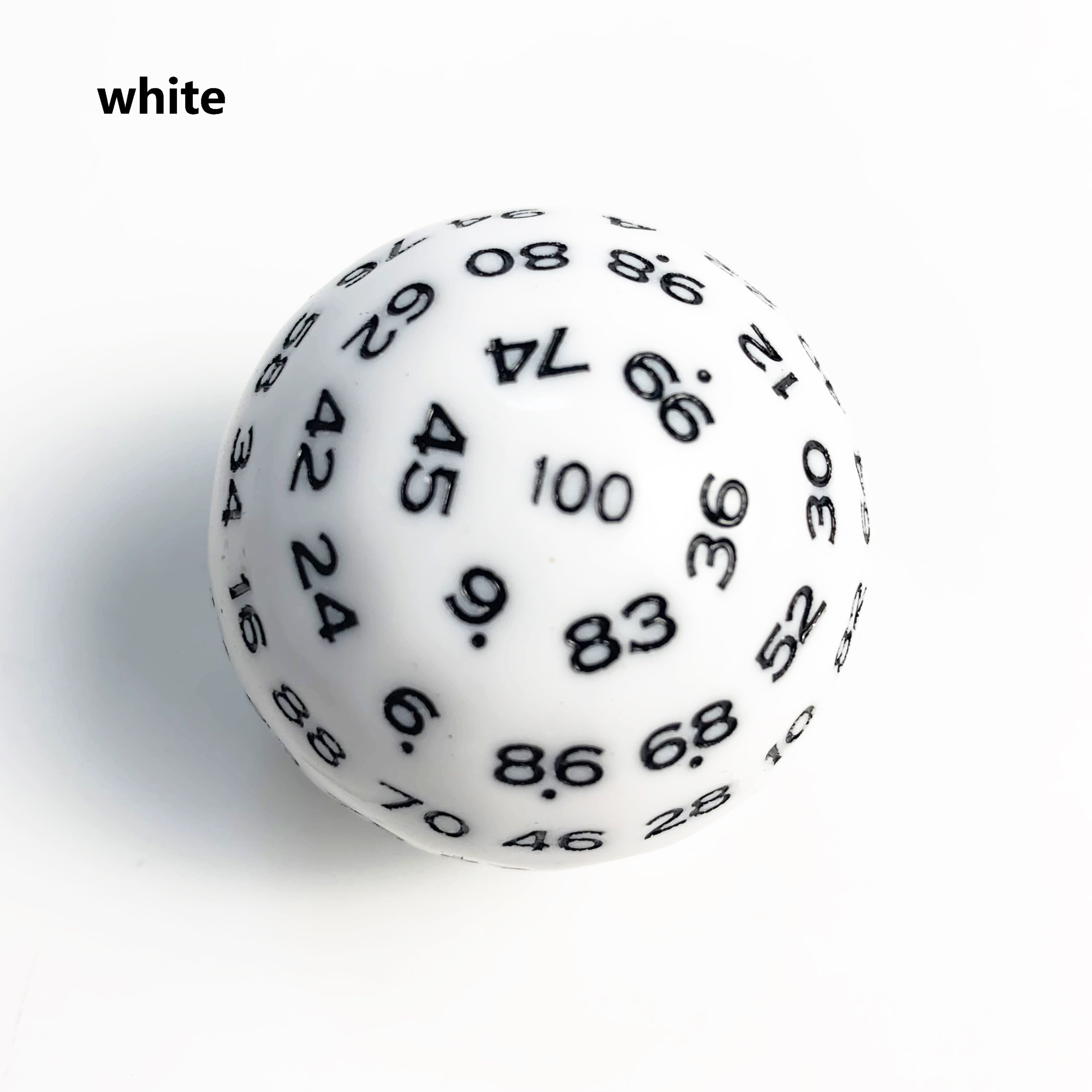 100 sides sided faces dnd rpg red blue green purple yellow colors 1-100 D100 Plastic Spherical ball dice