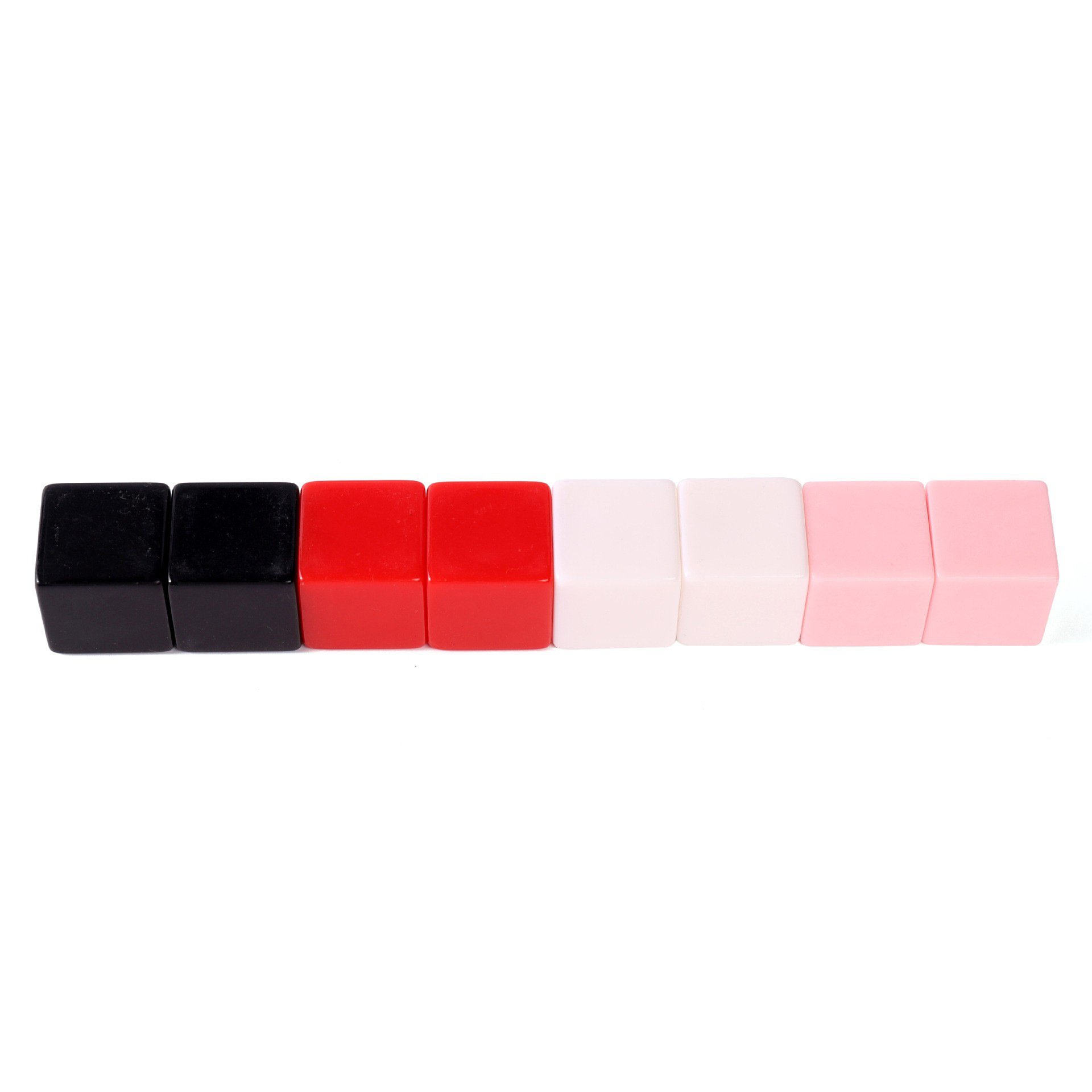 25mm 6 sided DIY plastic acrylic blank custom cubes dice blank teaching aids for children square corner learning model