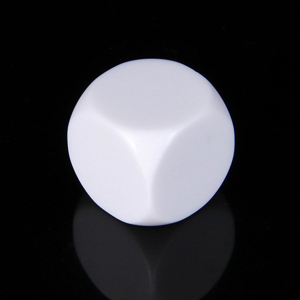 25mm 6 sided DIY plastic acrylic blank custom cubes dice blank teaching aids for children square corner learning model
