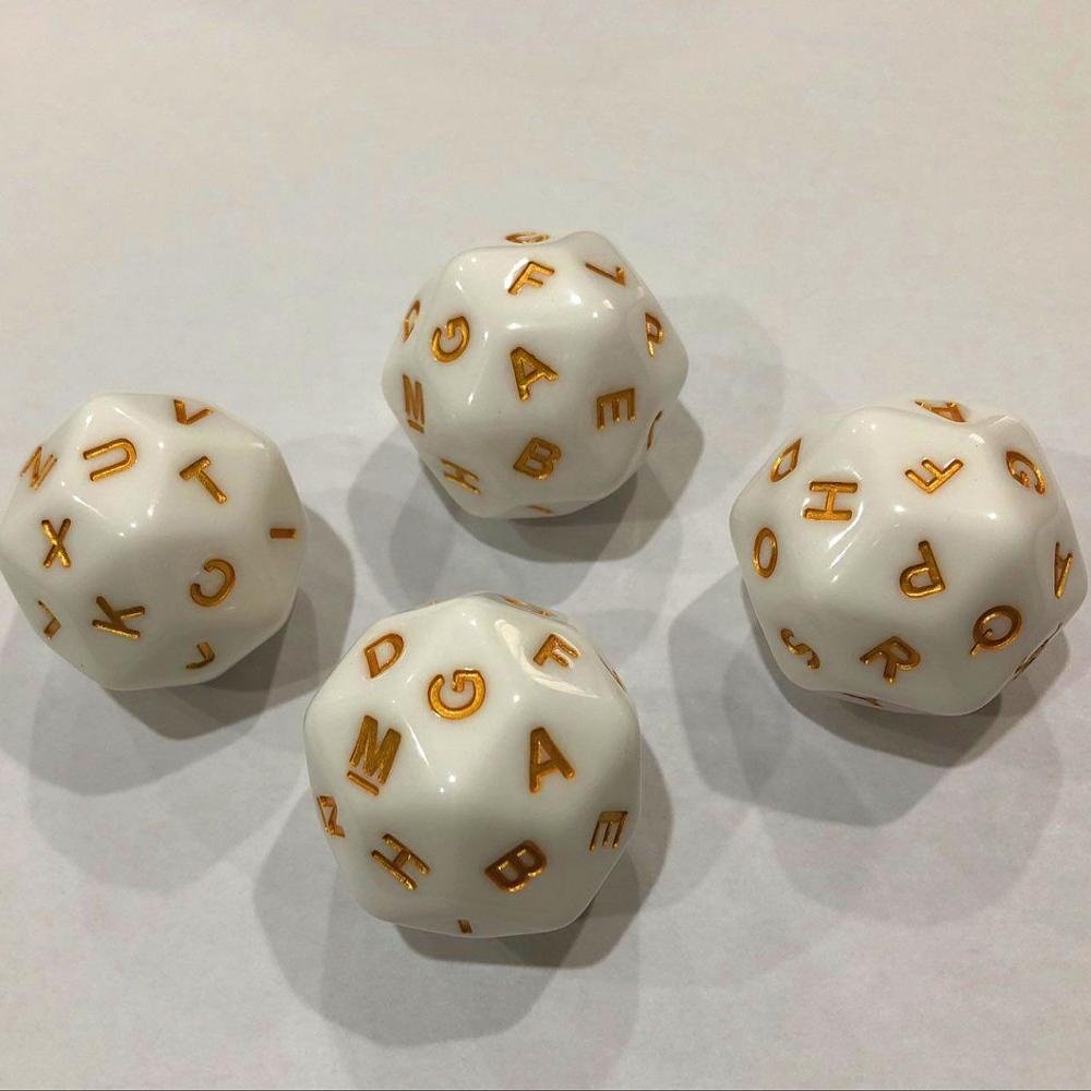 muti-side set dice/custom D26 dice with 26 letter