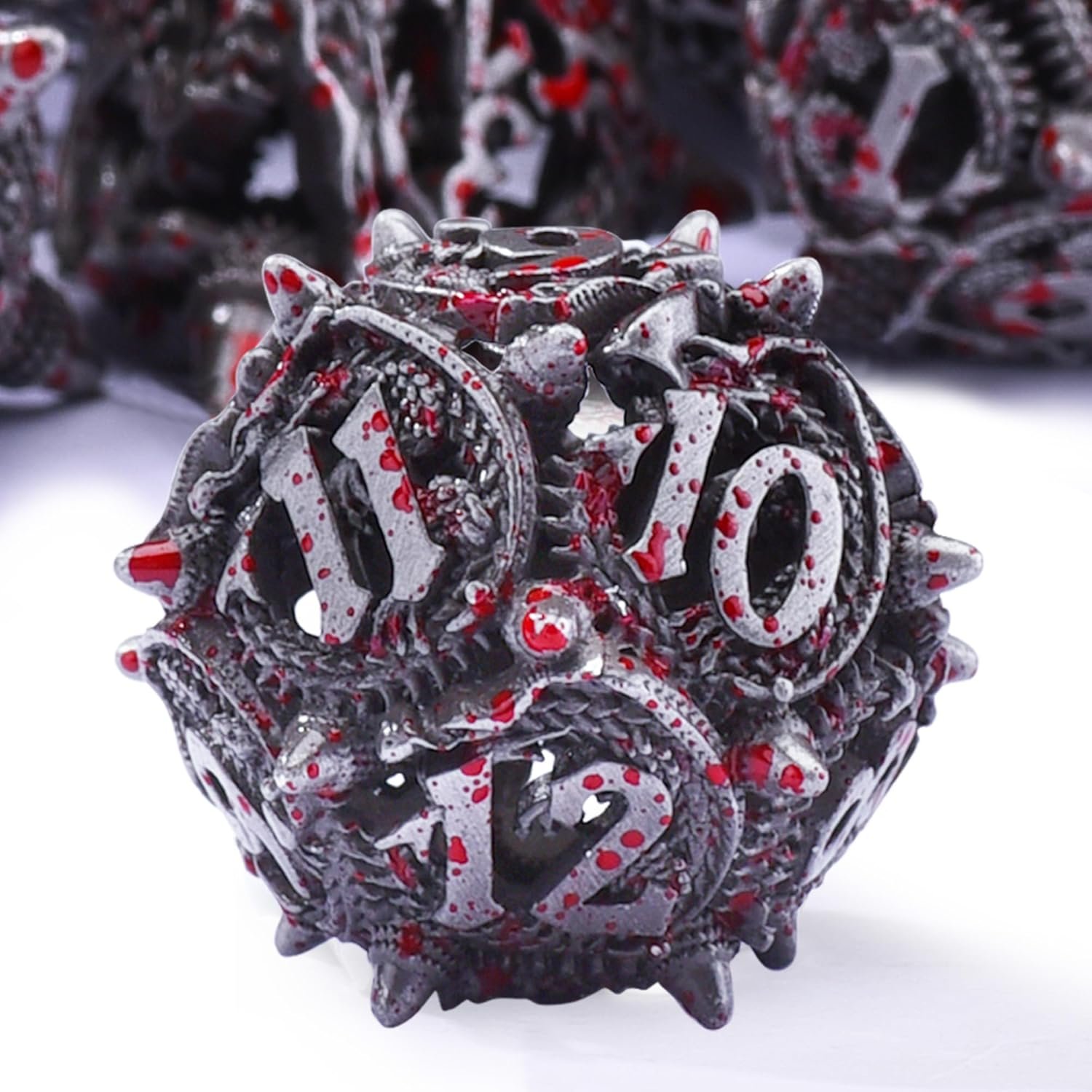 Mini Planet Wholesale RPG Board Games Handmade polyhedral Copper Metal dice set 7pcs Dice Set Custom Logo for DND MTG Players