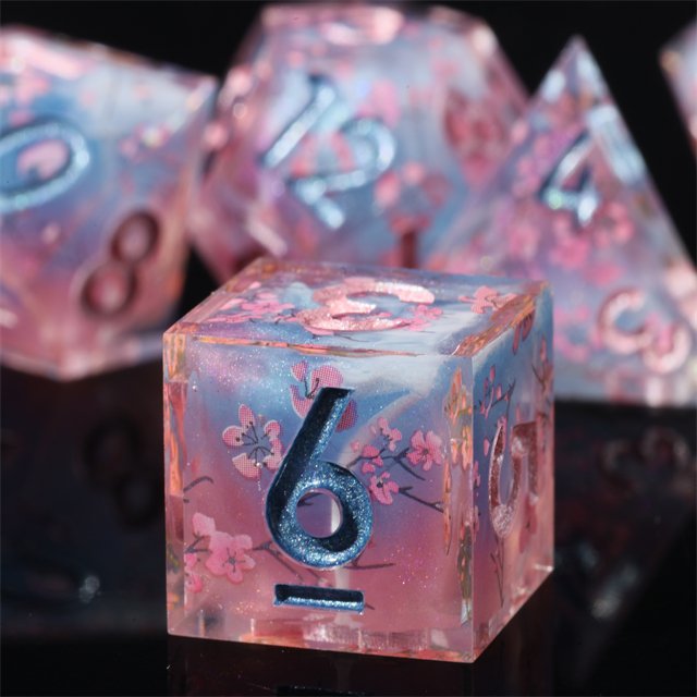 MINI PLANET Wholesale Dragon and Dungeon DND Polyhedral Board Gam Custom Handmade dice Set Resin e RPG Dice