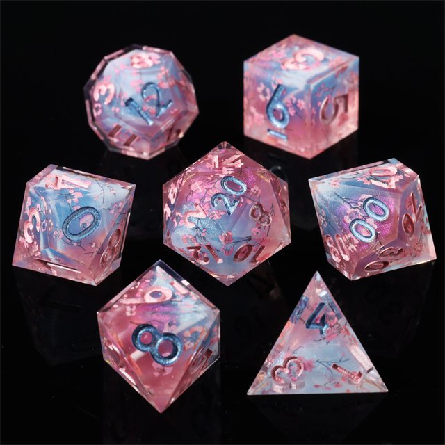 MINI PLANET Wholesale Dragon and Dungeon DND Polyhedral Board Gam Custom Handmade dice Set Resin e RPG Dice