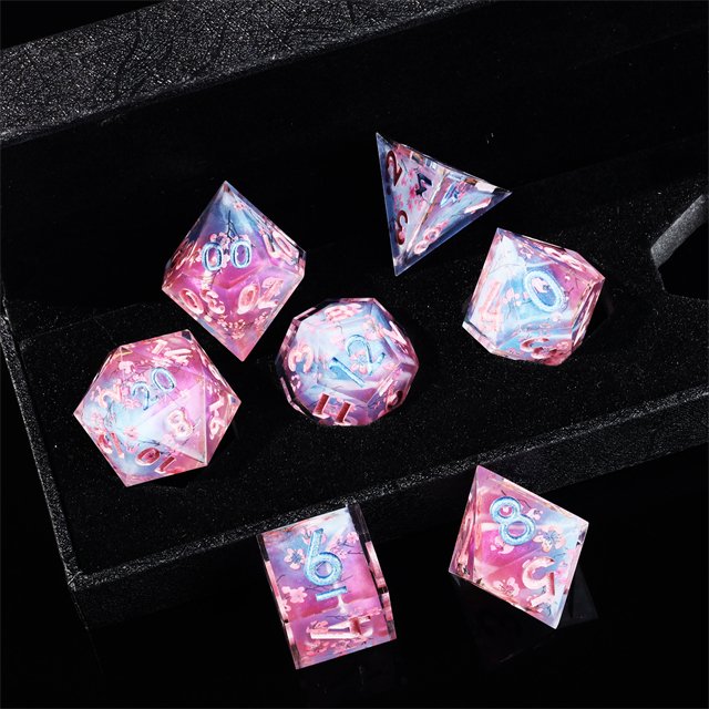 MINI PLANET Wholesale Dragon and Dungeon DND Polyhedral Board Gam Custom Handmade dice Set Resin e RPG Dice