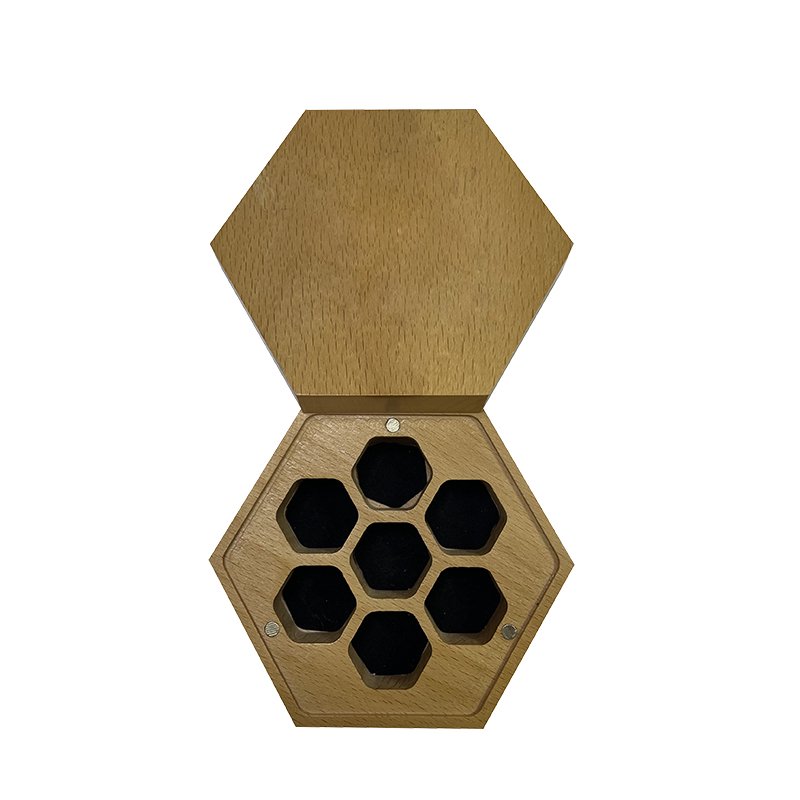 Custom Wholesale Resin Dice Gift Boxes Wooden Magnetic Dice Box Dnd Rpg Metal Dice Wood Packaging Boxes