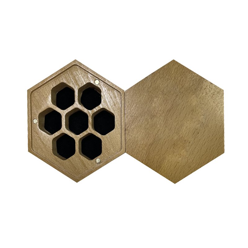 Custom Wholesale Resin Dice Gift Boxes Wooden Magnetic Dice Box Dnd Rpg Metal Dice Wood Packaging Boxes