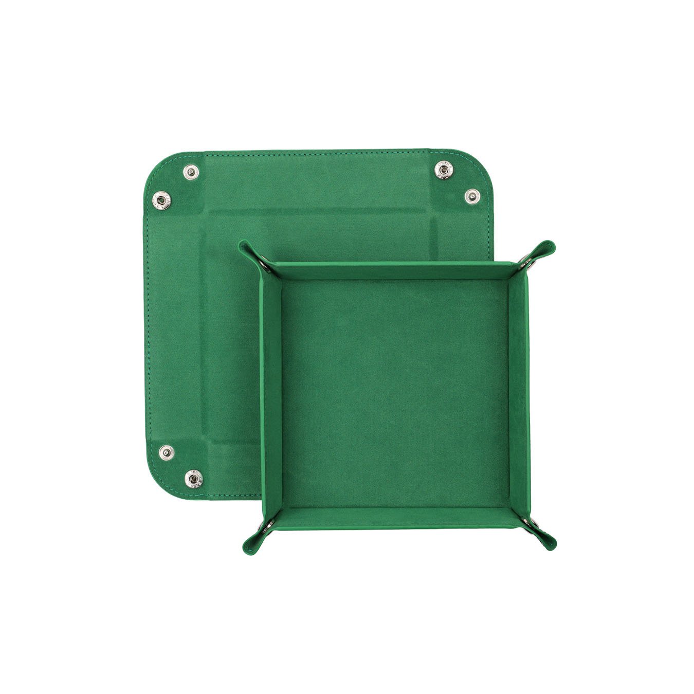 Folding PU leather dice scroll tray Storage Box hexagonal dice tray Board Game