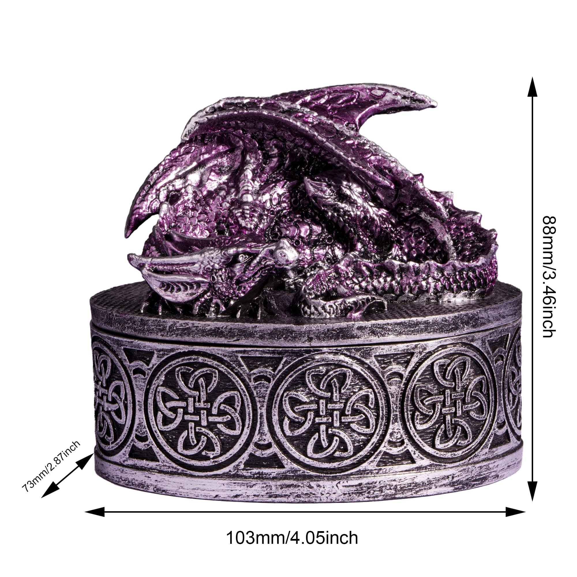 Udixi Retro Dragon Resin RPG Dungeons and Dragons d&d custom made Dice Box Dice Case packaging