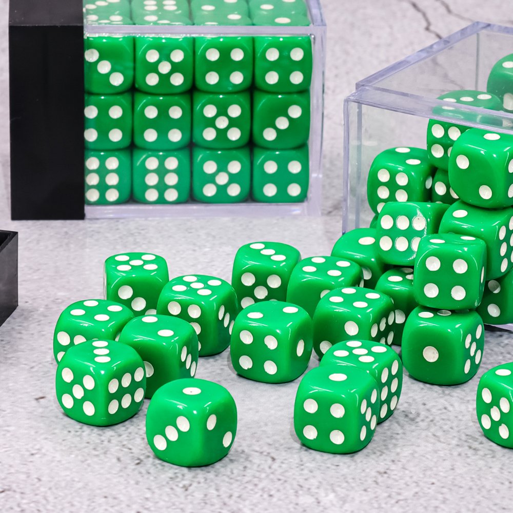 HD Dice Opaque hot selling 12mm 36 pcs pips dice with plastic box for RPG dnd board game