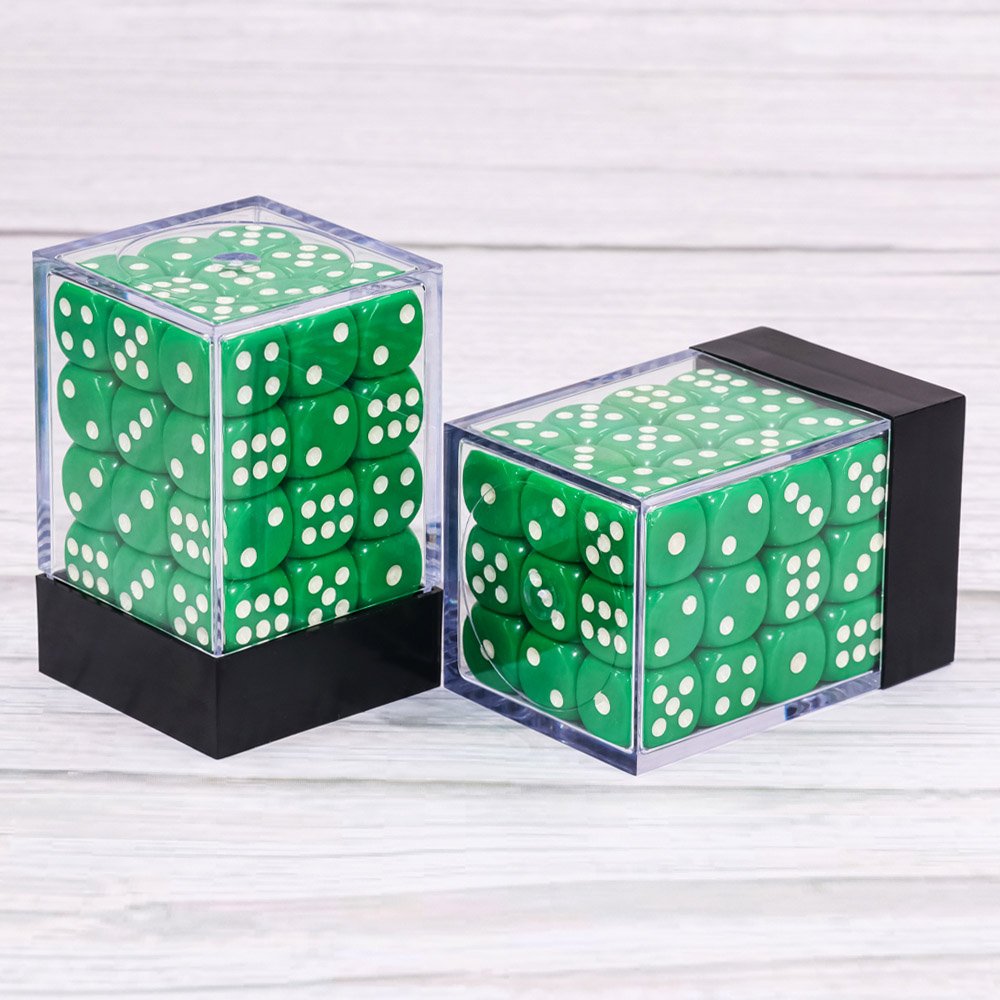 HD Dice Opaque hot selling 12mm 36 pcs pips dice with plastic box for RPG dnd board game