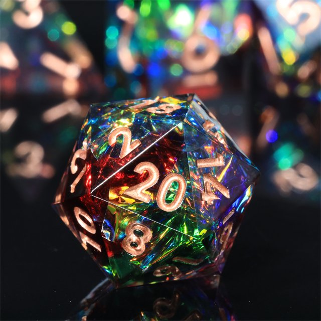 Mini Planet wholesale dnd dice Dragon and Dungeon Dice Resin Polyhedral Sharp Edges RPG board role-playing games Dice Set