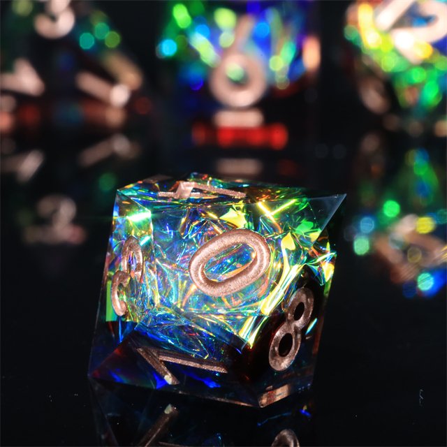 Mini Planet wholesale dnd dice Dragon and Dungeon Dice Resin Polyhedral Sharp Edges RPG board role-playing games Dice Set
