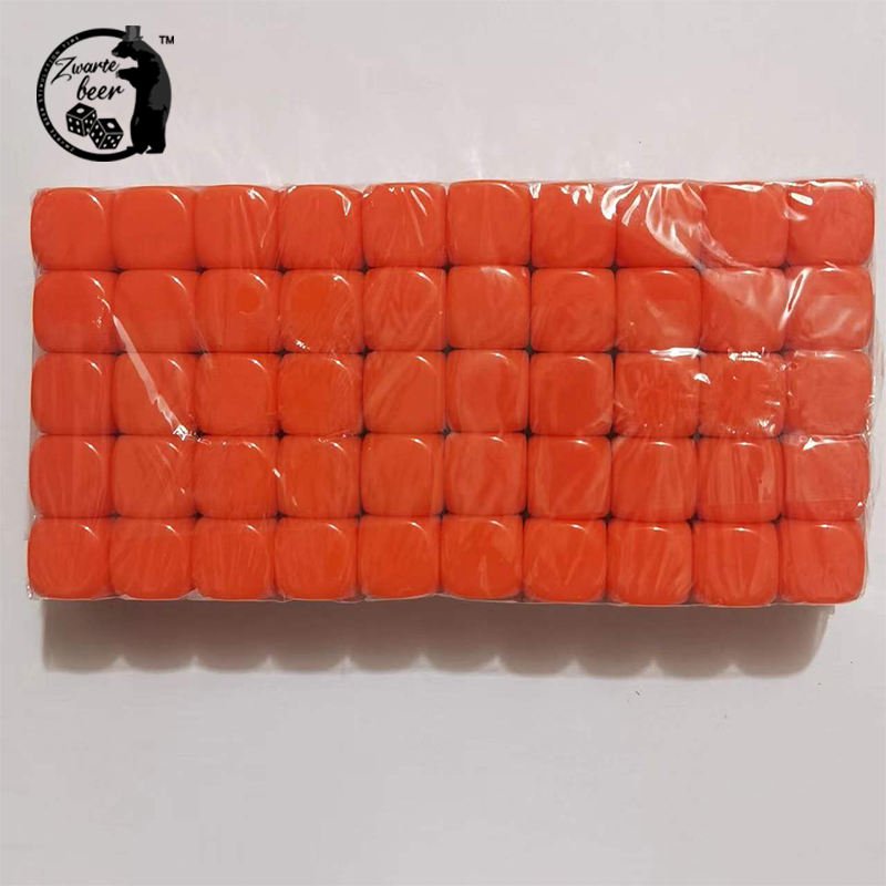 custom dice D6 16mm Wholesale Round Corner Colored Plastic With One Side Blank Engraving and printing Dice game blank dice